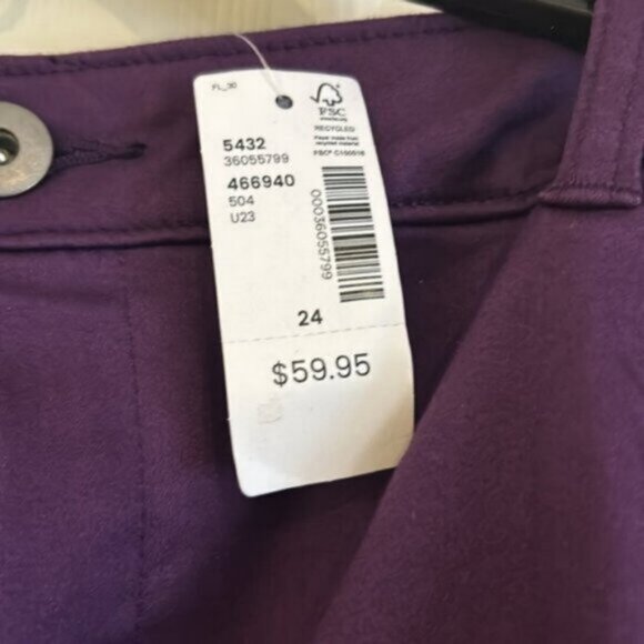 NWT Pennington Purple Jeggings size 24 - Picture 2 of 5